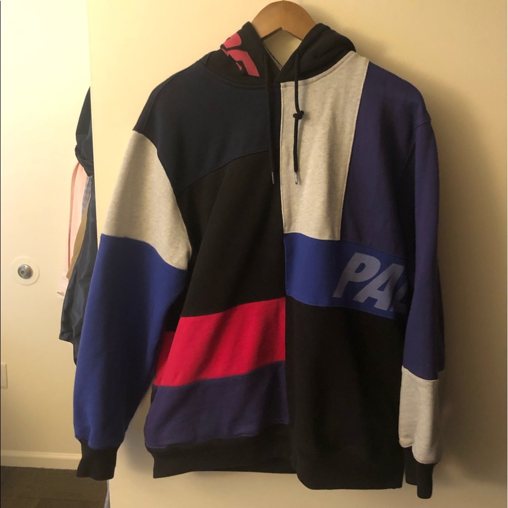 Palace patch hoodie purple multi